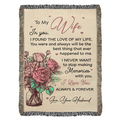 Forever Memories Blanket – Wife Gift