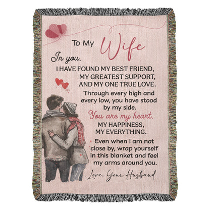 Hug From Me Blanket – Gift for a Wife