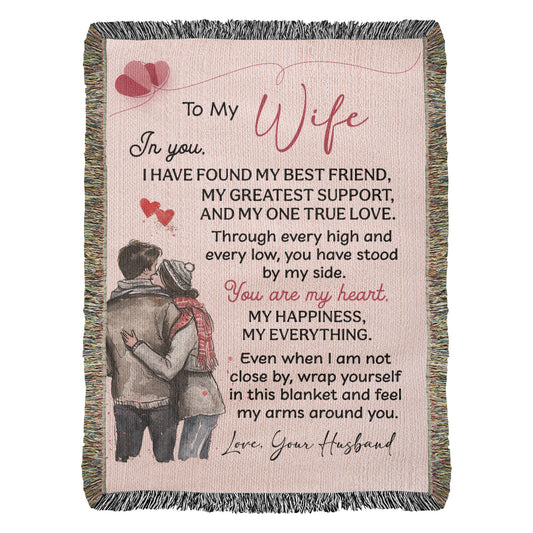 Hug From Me Blanket – Gift for a Wife