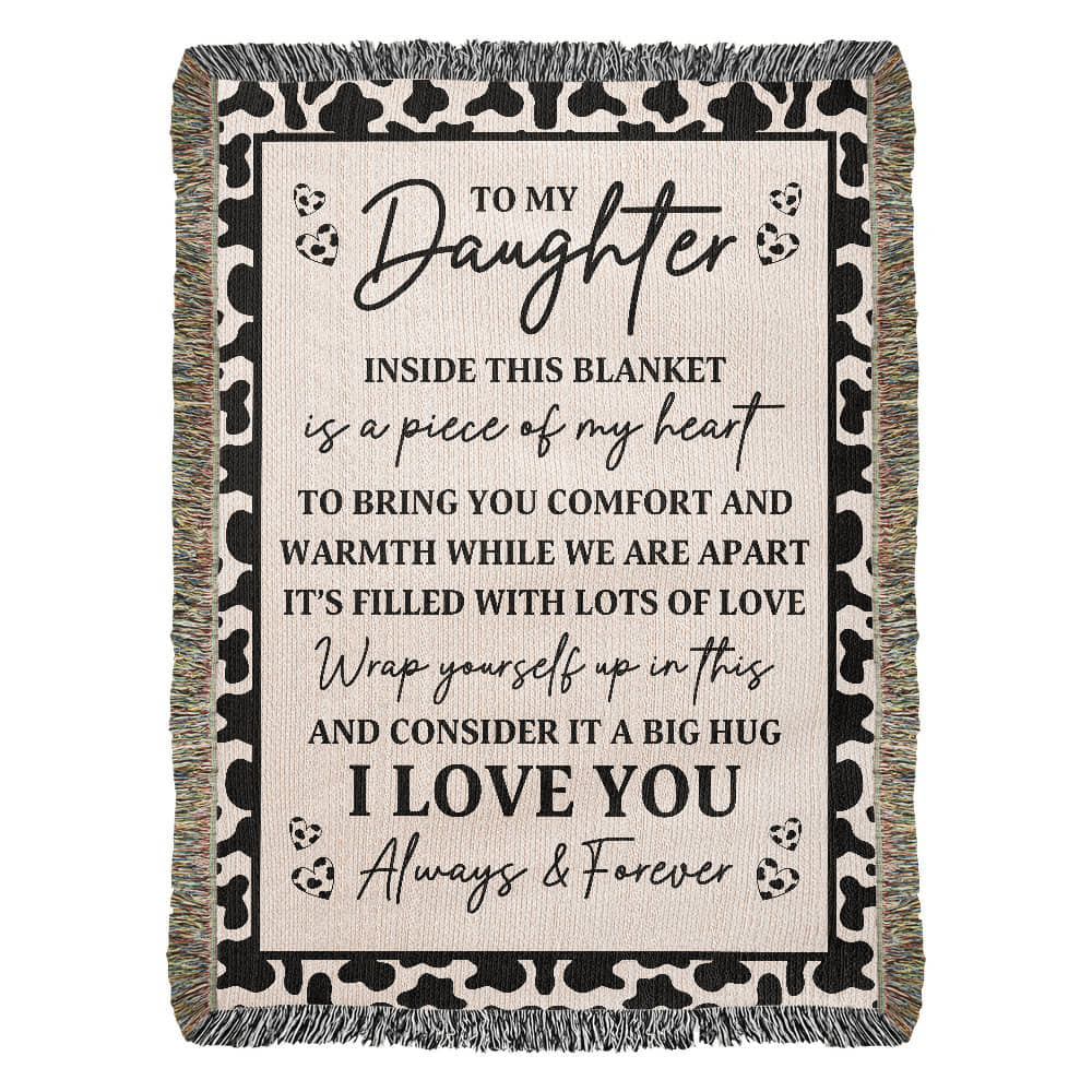 Cow Print Blanket for Daughter – A Big Hug from Mom’s Heart