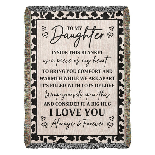 Cow Print Blanket for Daughter – A Big Hug from Mom’s Heart