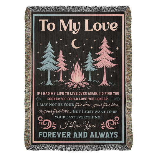 Camping Blanket Gift – A Romantic Keepsake for Your Forever Love