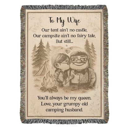 Camping Blanket Gift – From Her Grumpy Old Husband Who’d Still Pick Her Every Time