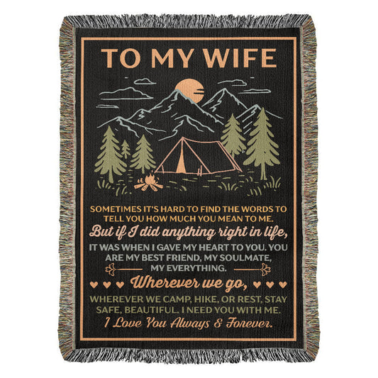 To My Wife – Wherever We Camp, Hike, or Rest, Stay Safe ❤️