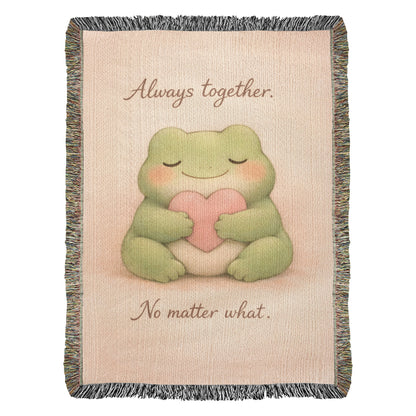 Always Together Frog Blanket – A Cozy Reminder of Love