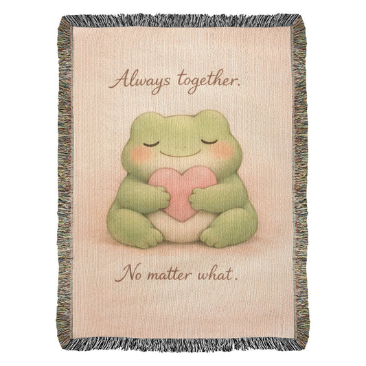 Always Together Frog Blanket – A Cozy Reminder of Love