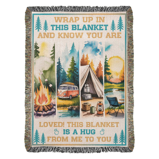 Camping Blanket Gift – A Hug from Afar, Wrapped in Every Stitch