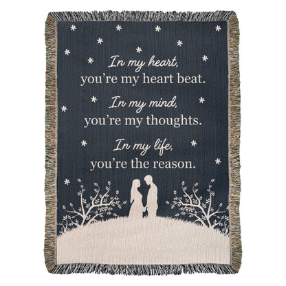Gift for My Love – You're My Heartbeat Forever Blanket