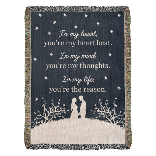 Gift for My Love – You're My Heartbeat Forever Blanket