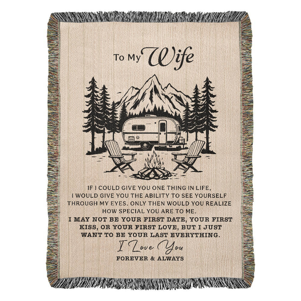 To My Wife — Camper Love Blanket ❤️🔥