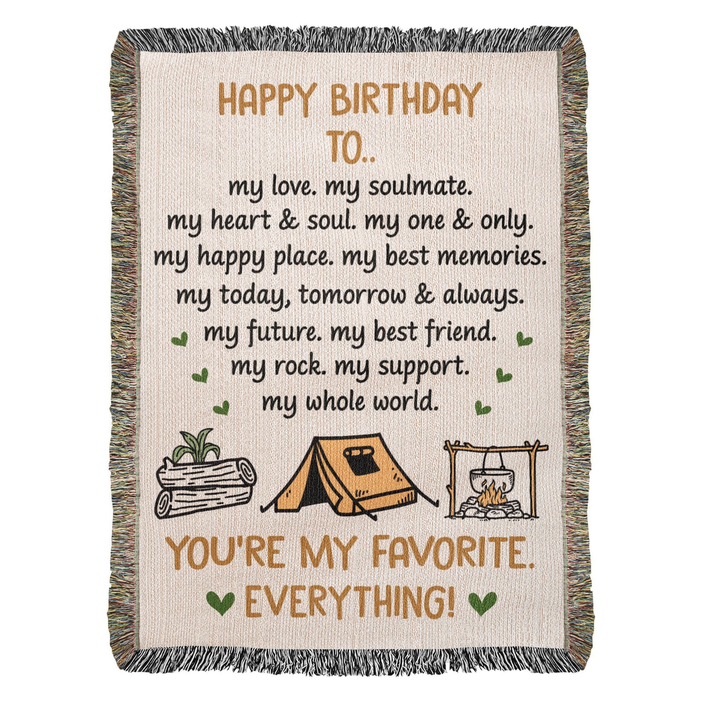 happy birthday blanket