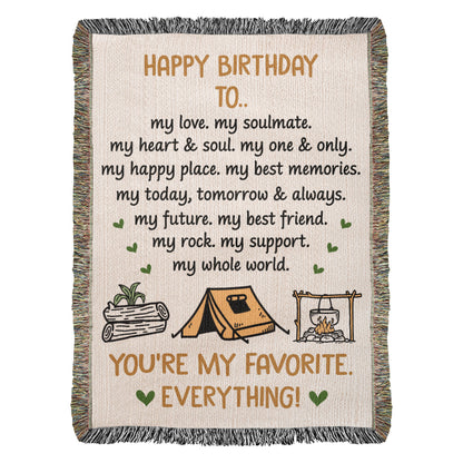 happy birthday blanket