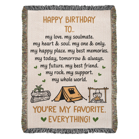 happy birthday blanket