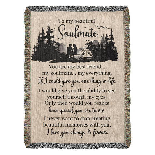 To My Beautiful Soulmate — A Blanket Full of Love, Memories, and Meaning ⛺❤️