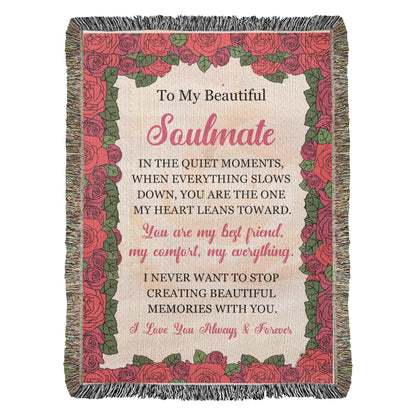 Timeless Rose Love Blanket – Gift for My Beautiful Soulmate