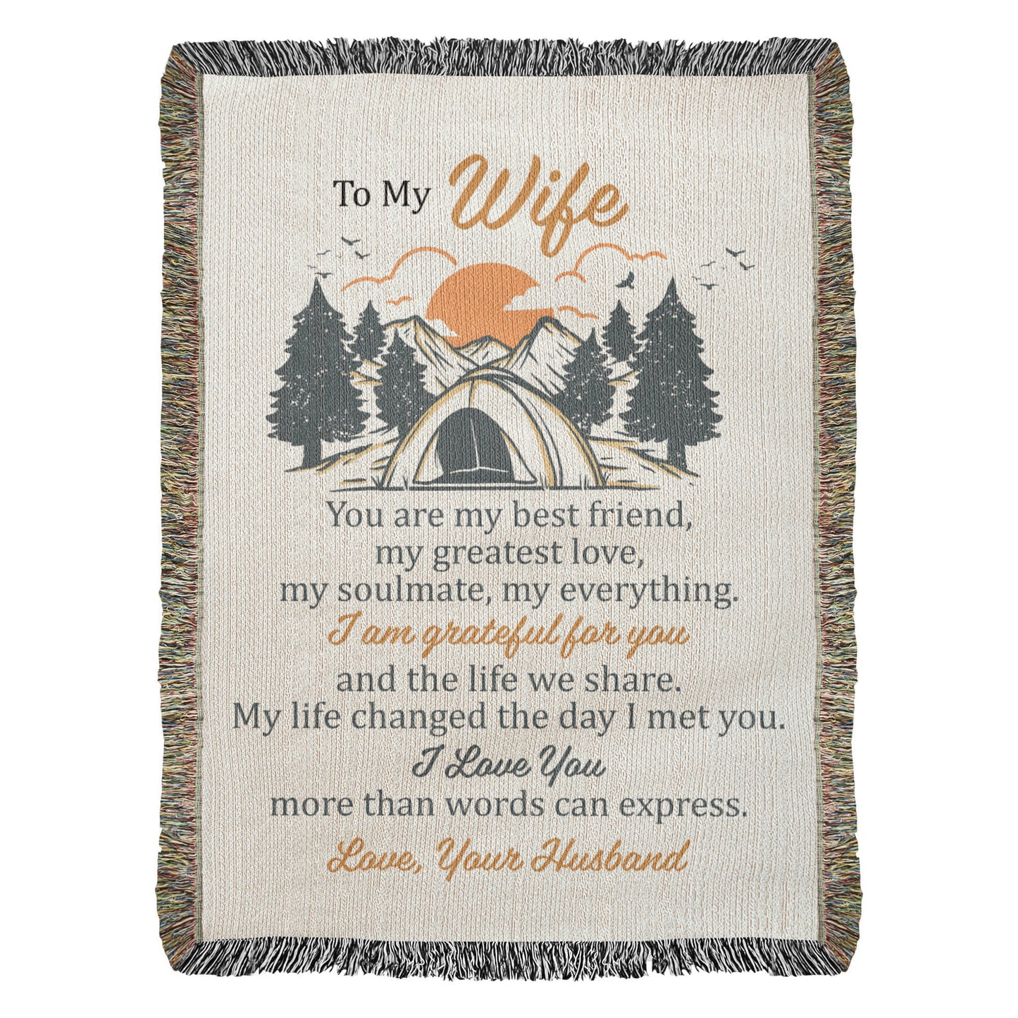 Adventure Together Blanket – Gift for Wife