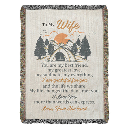 Adventure Together Blanket – Gift for Wife