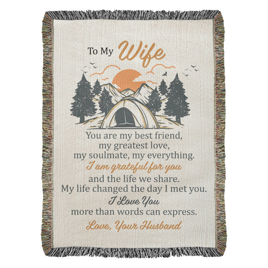 Adventure Together Blanket – Gift for Wife