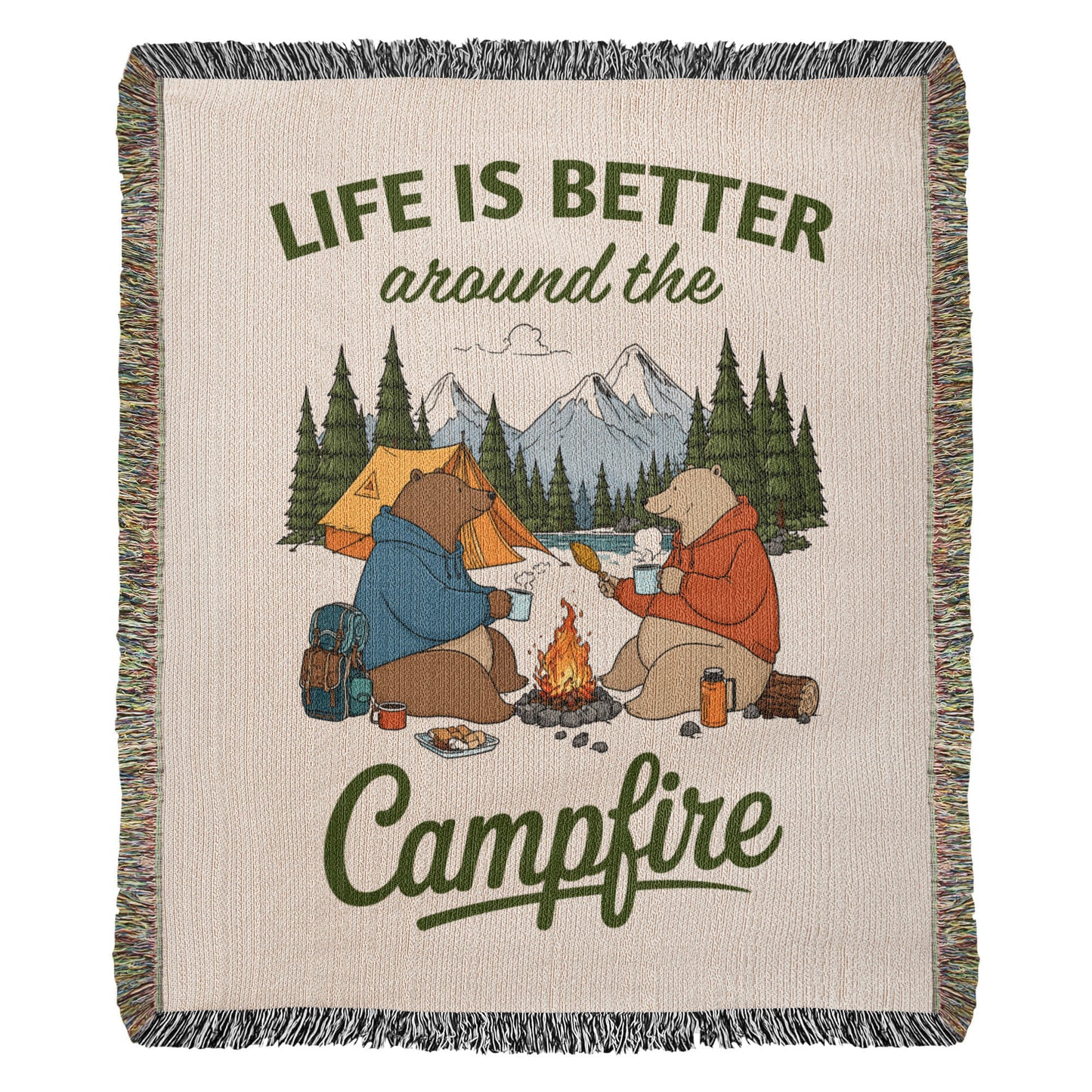 Life Is Better Around The Campfire (Blanket) ❤️