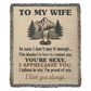Camping Blanket Gift – For the Wife Who’s Sexy, Strong, and Always Appreciated