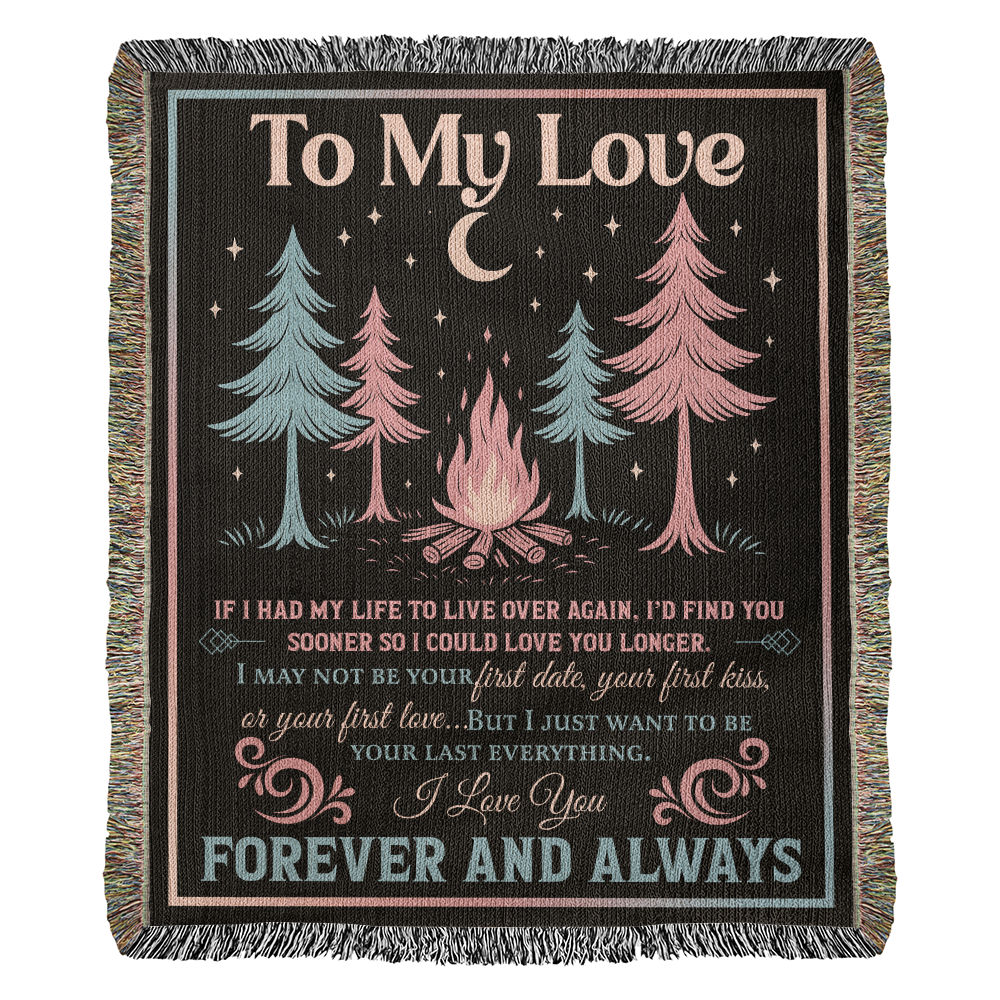 Camping Blanket Gift – A Romantic Keepsake for Your Forever Love