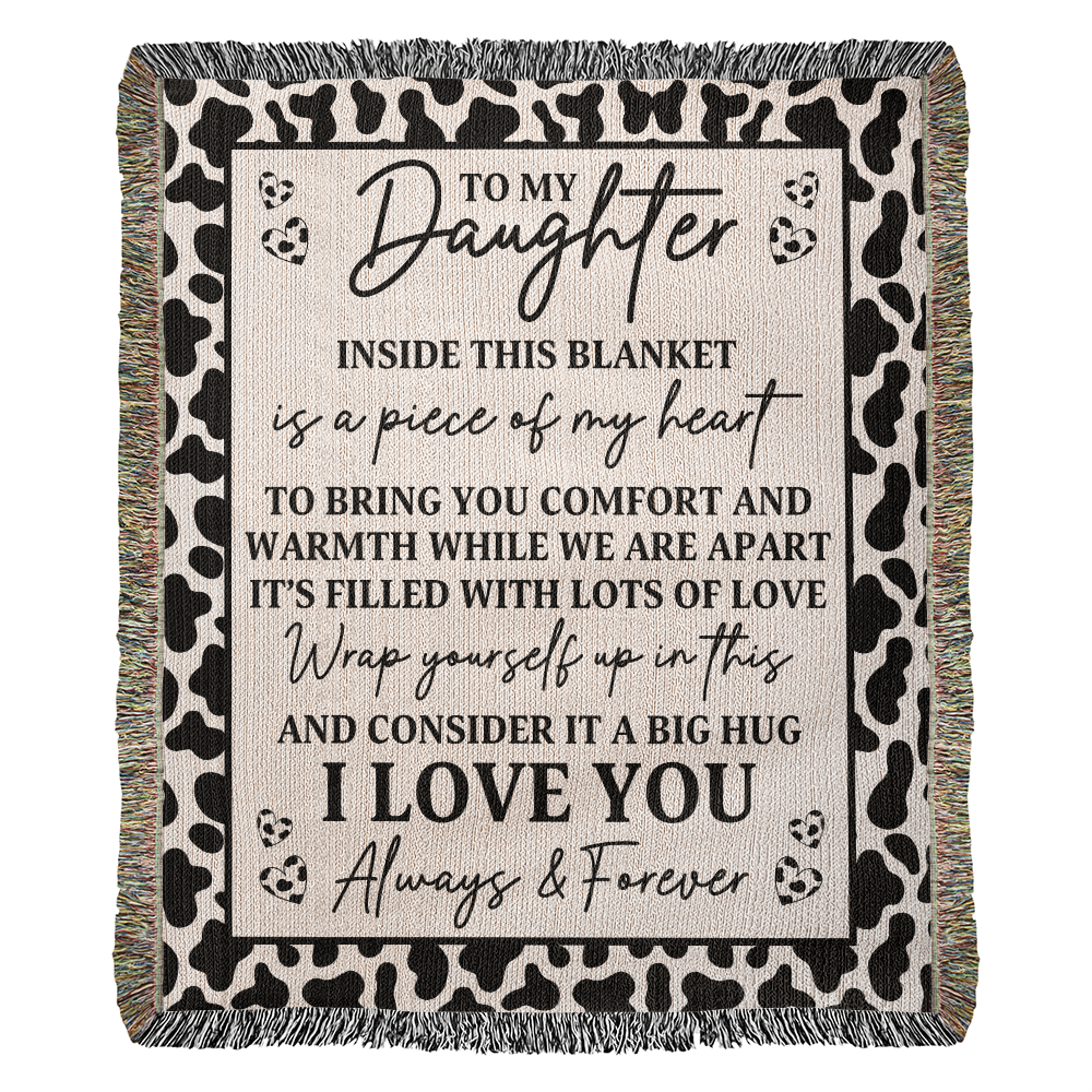 Cow Print Blanket for Daughter – A Big Hug from Mom’s Heart