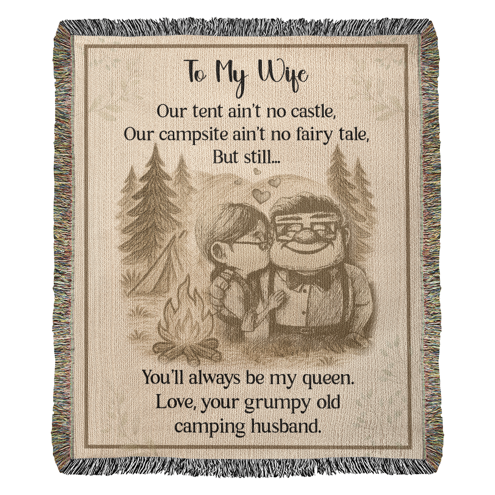 Camping Blanket Gift – From Her Grumpy Old Husband Who’d Still Pick Her Every Time