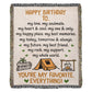 happy birthday blanket