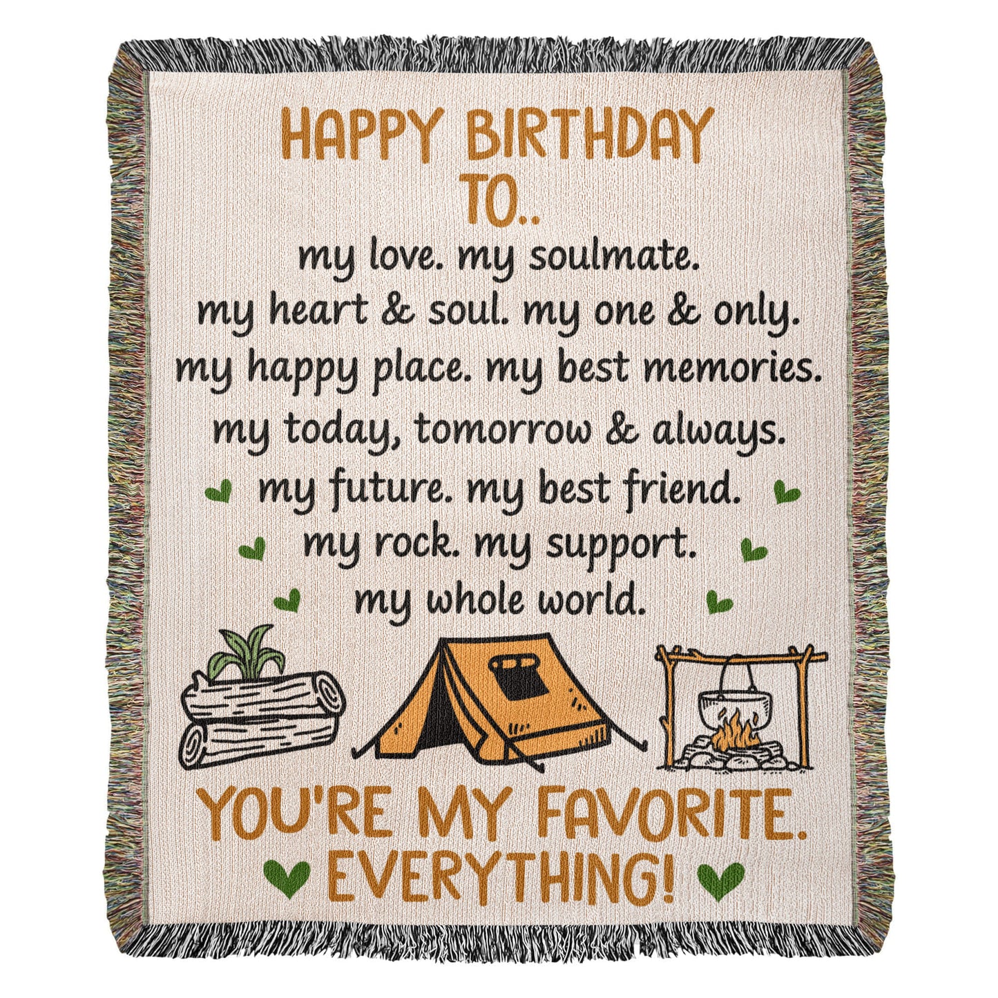 happy birthday blanket