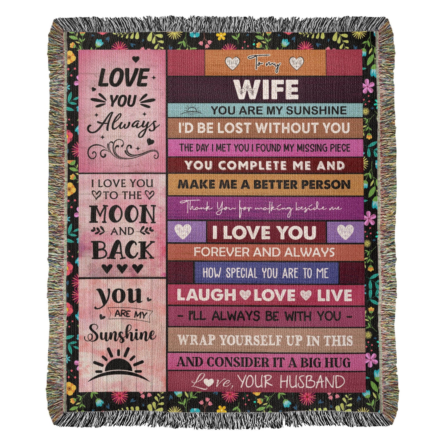 Gift for Wife – You Are My Sunshine Blanket