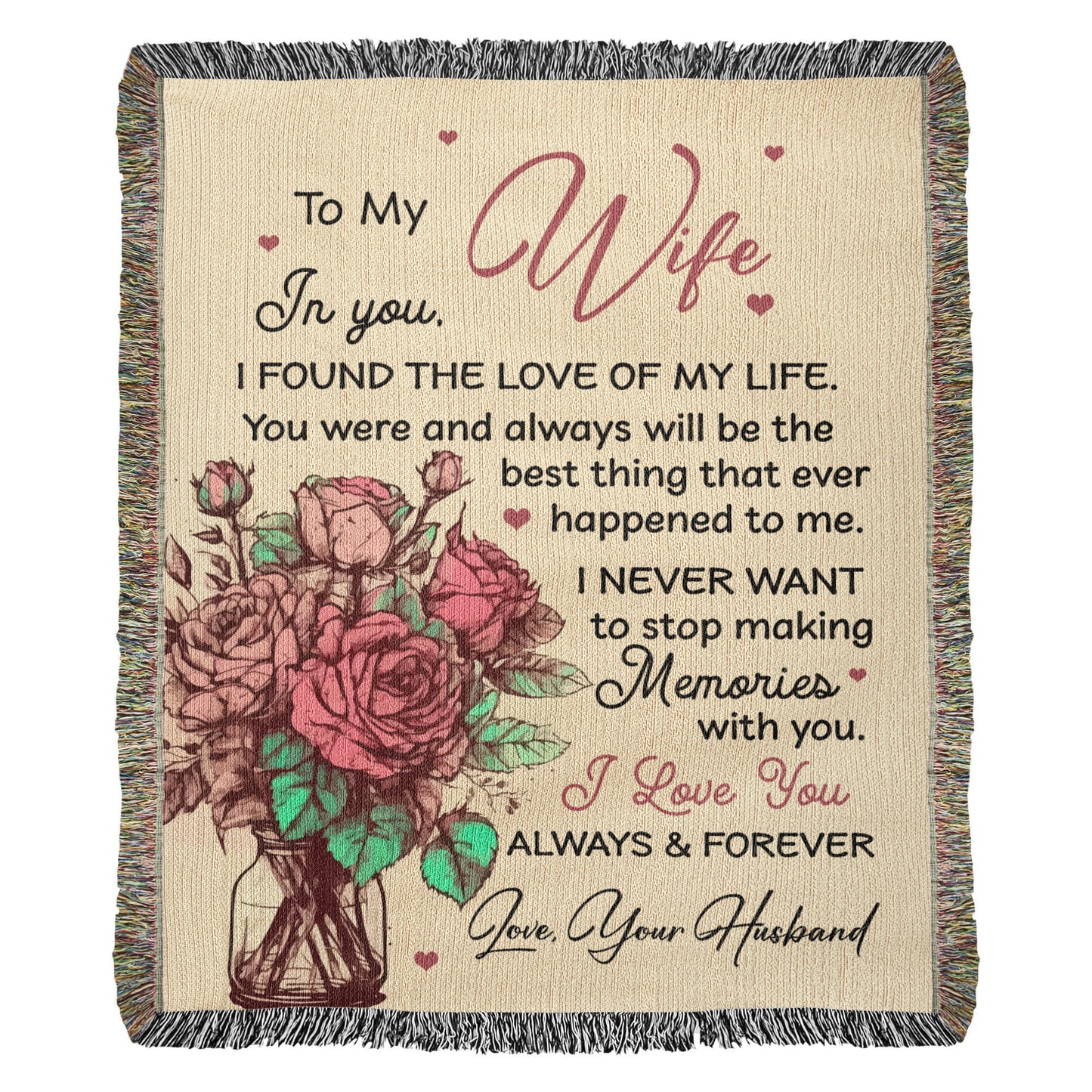 Forever Memories Blanket – Wife Gift