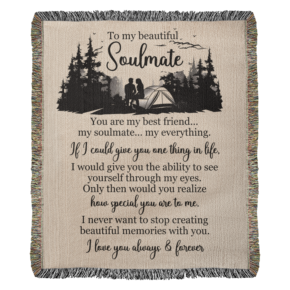 To My Beautiful Soulmate — A Blanket Full of Love, Memories, and Meaning ⛺❤️