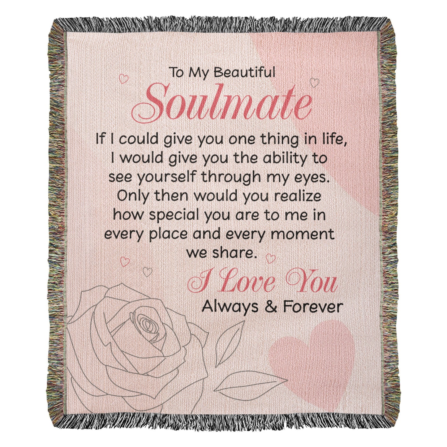 See Yourself Through My Eyes Blanket – Gift for My Soulmate