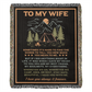 Camping Blanket Gift – For the Wife Who’s Your Best Friend, Soulmate, and Safe Place