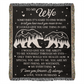Camping Blanket Gift – For the Wife Who’s Your Soulmate, Strength, and Forever Love