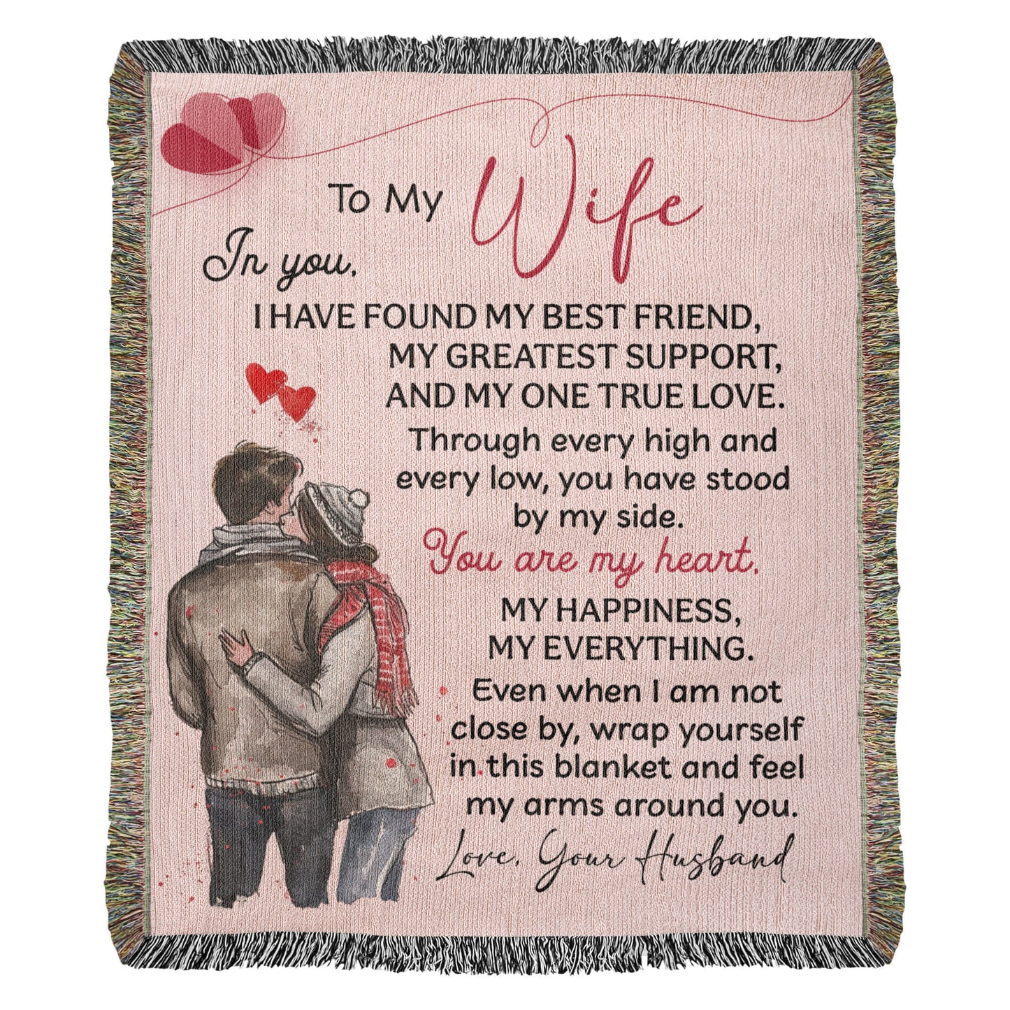 Hug From Me Blanket – Gift for a Wife