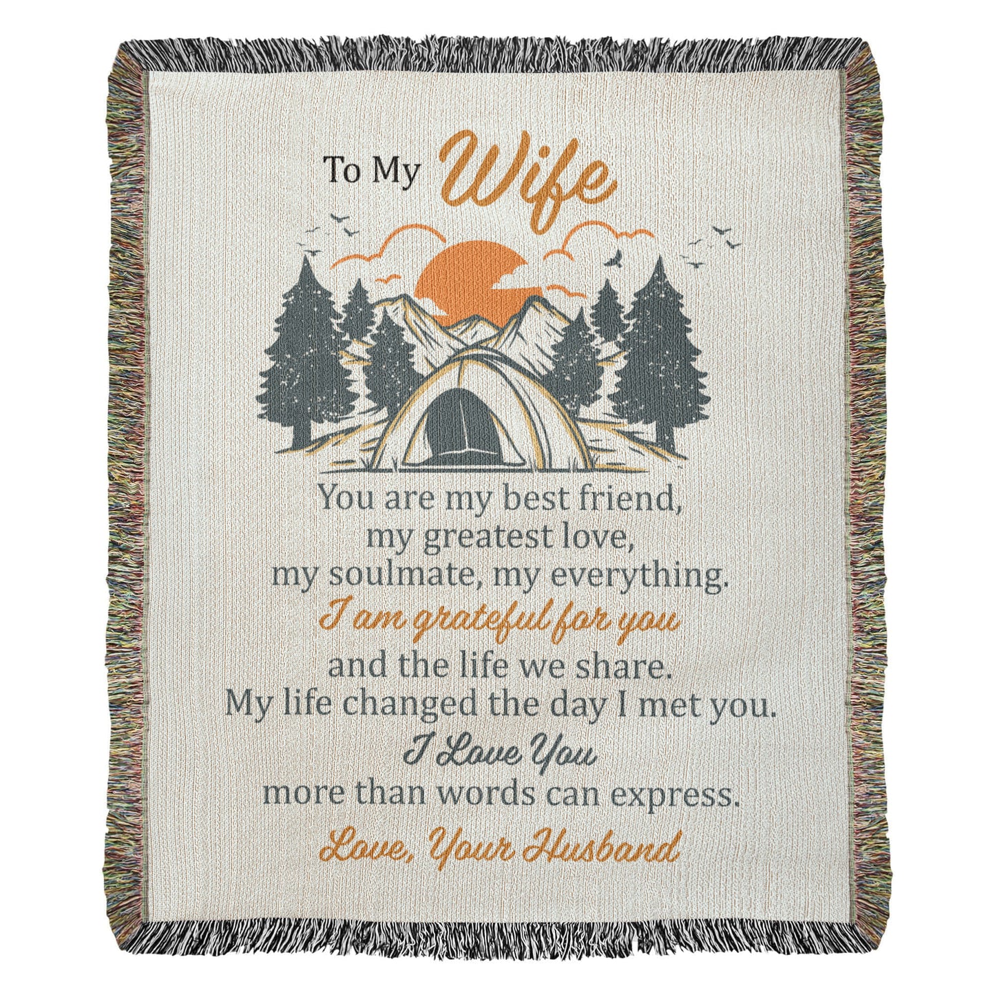 Adventure Together Blanket – Gift for Wife