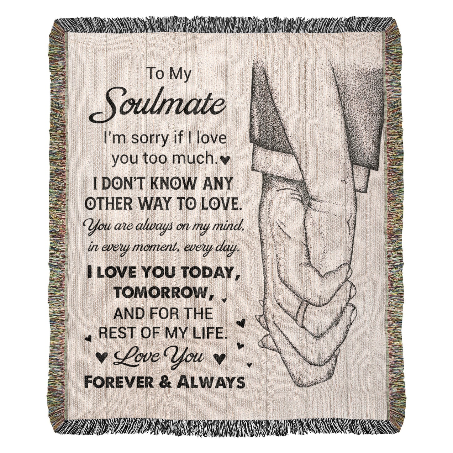Forever & Always – Soulmate Love Gift Blanket