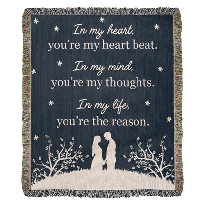 Gift for My Love – You're My Heartbeat Forever Blanket