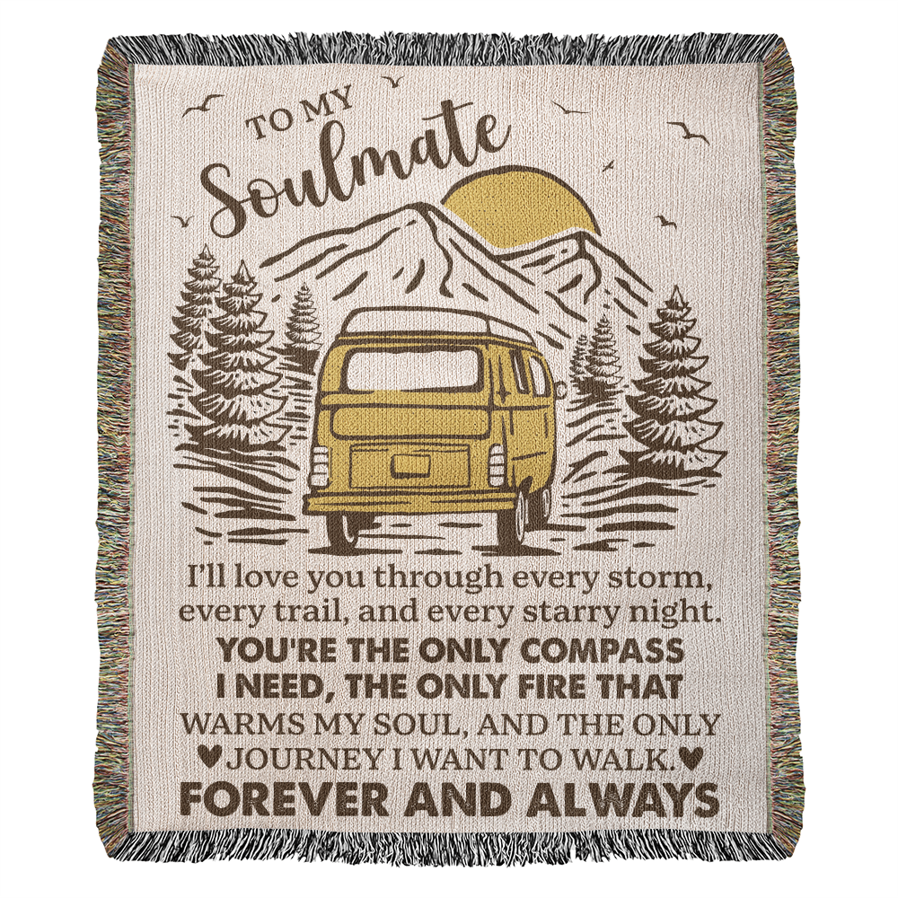 To My Soulmate – Camper Van Journey Blanket 🚐💛
