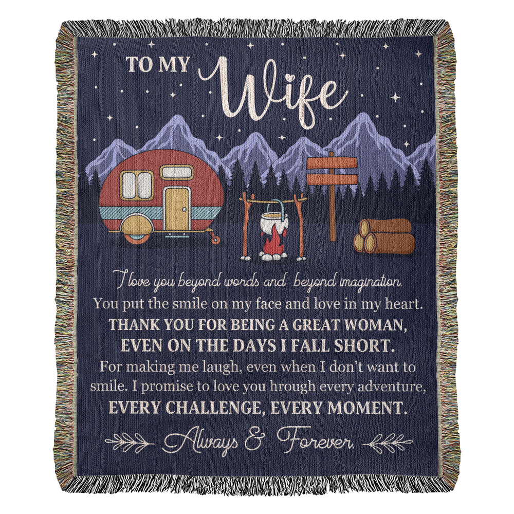 Camping Blanket Gift – For the Wife Who Makes Every Moment Worth It