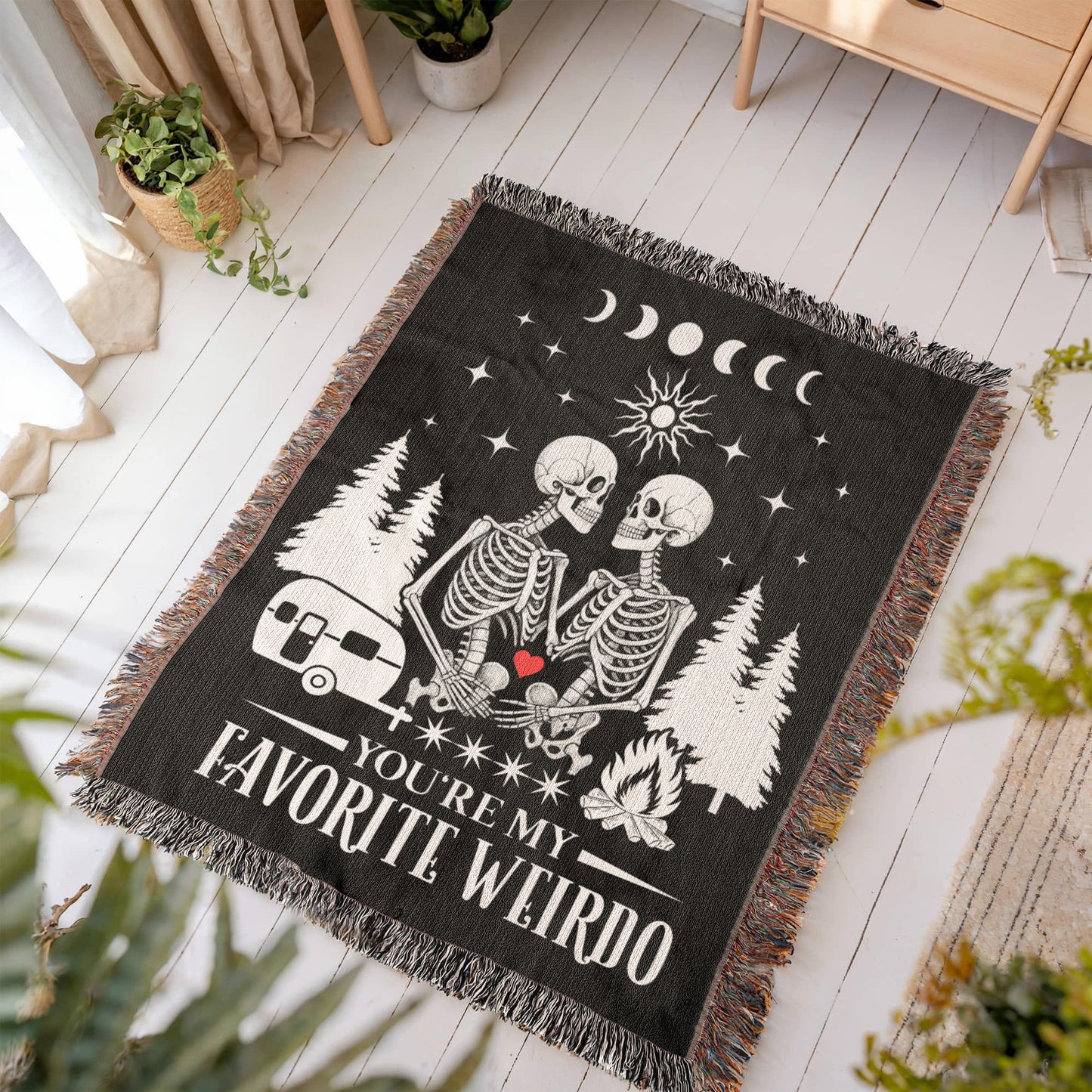 Cozy Up With Your Favorite Weirdo – The Perfect Camping Couples Blanket