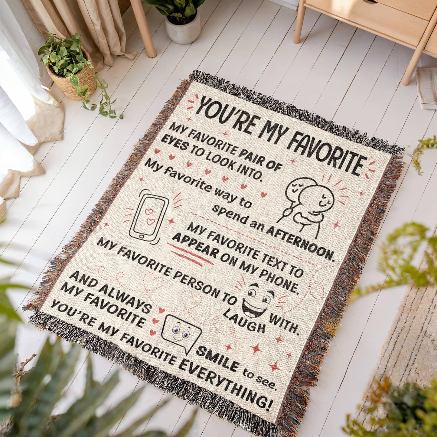 You’re My Favorite – Cute & Cozy Romantic Blanket ❤️