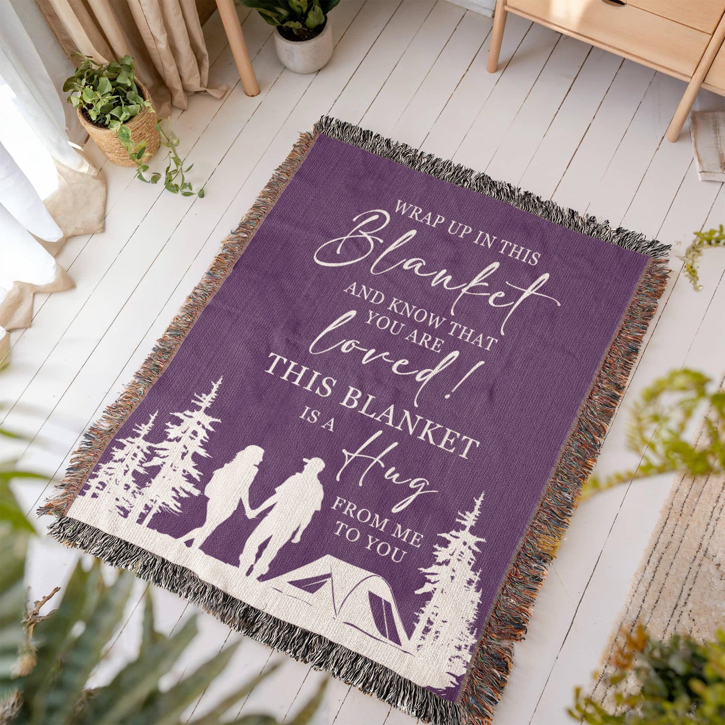 This Blanket is a Hug from Me to You” — Romantic Camping Gift for Your Person 💜🏕️