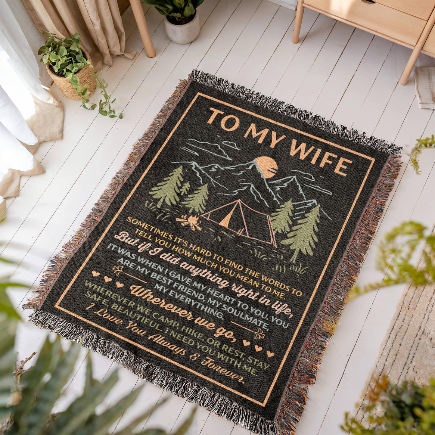 To My Wife – Wherever We Camp, Hike, or Rest, Stay Safe ❤️