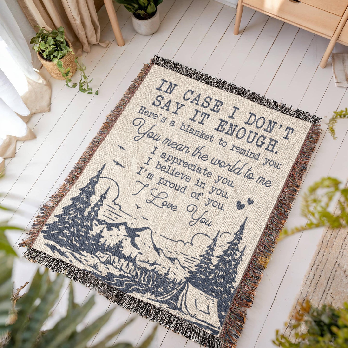 Camping Blanket Gift – Say the Words She Needs to Hear, Without Saying a Word