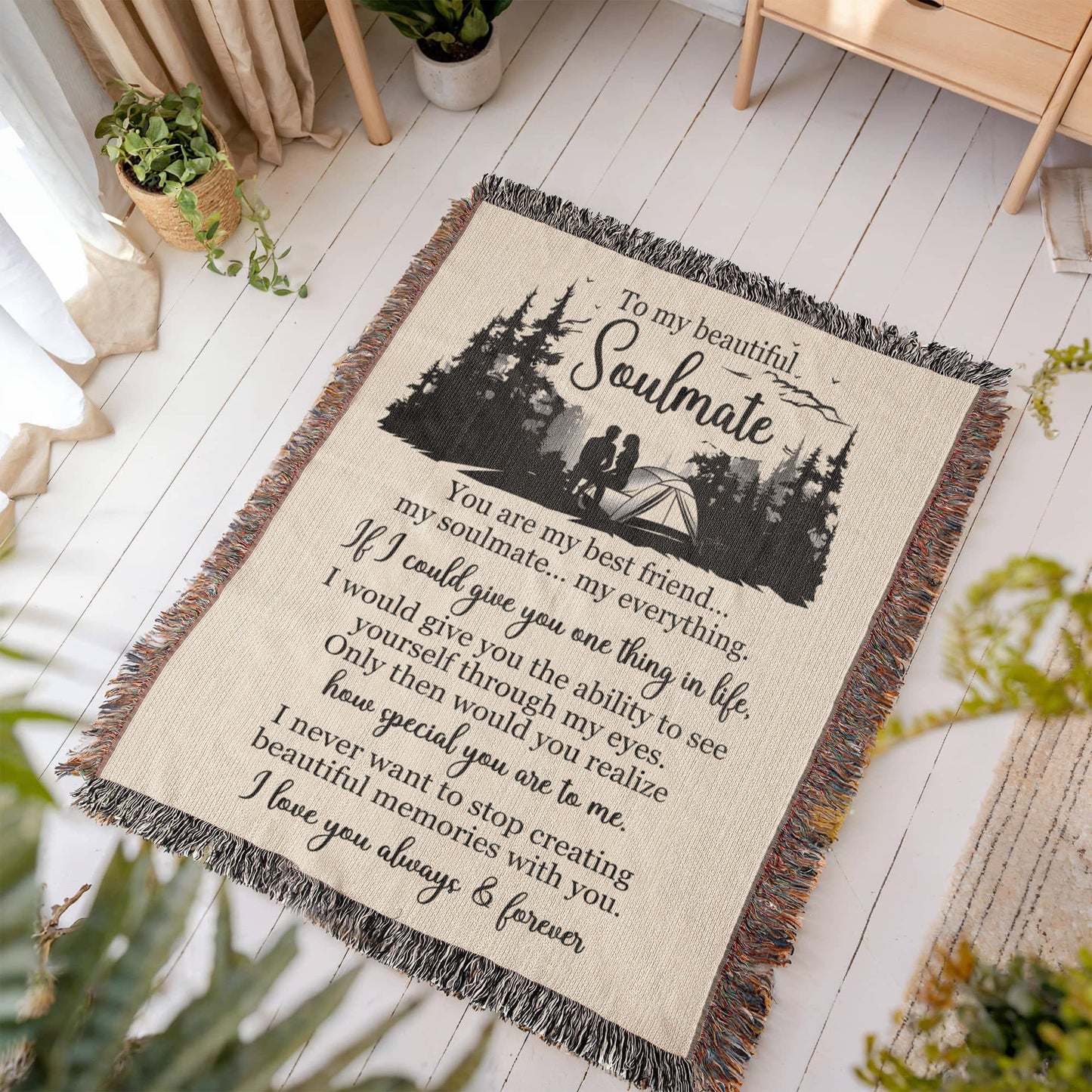 To My Beautiful Soulmate — A Blanket Full of Love, Memories, and Meaning ⛺❤️