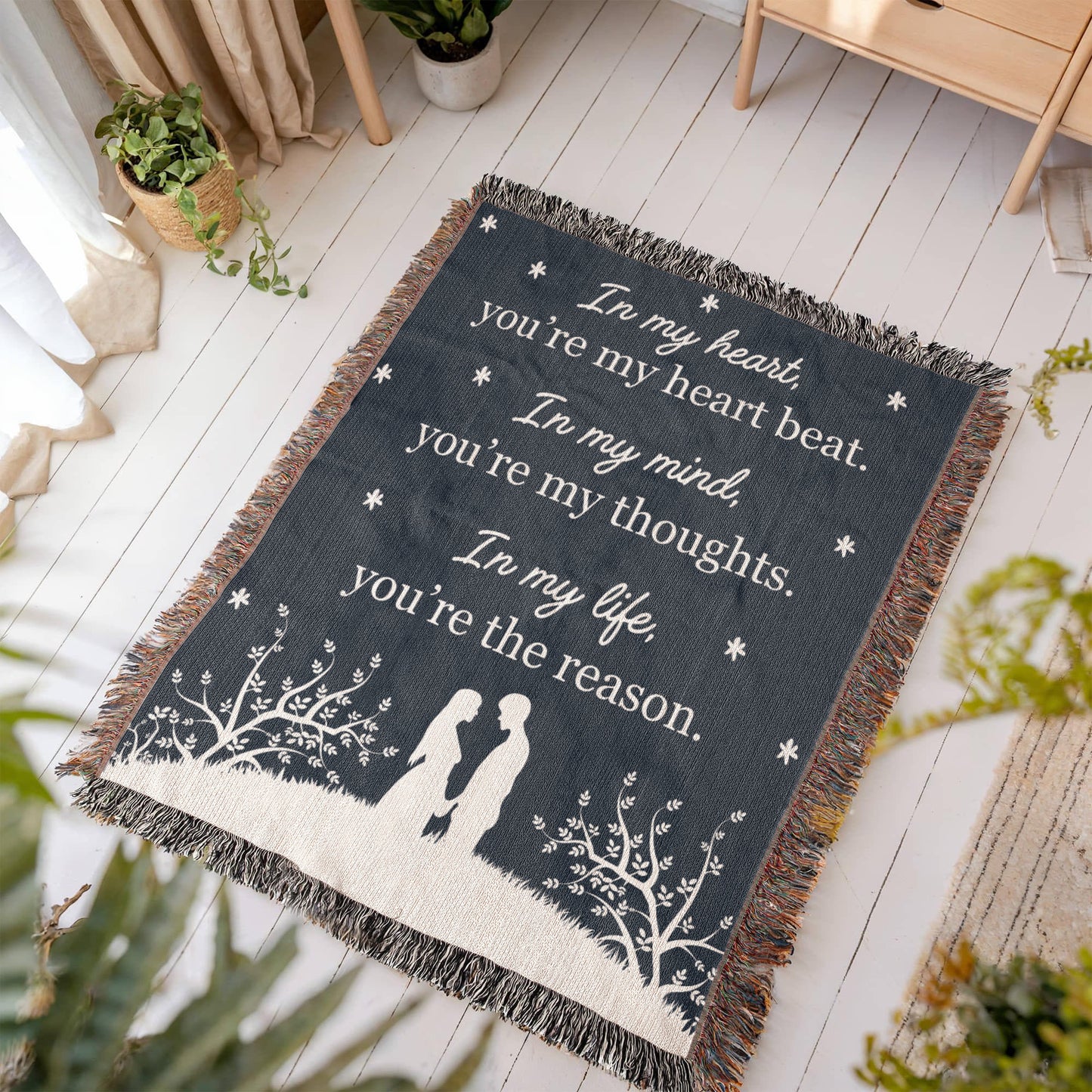 Gift for My Love – You're My Heartbeat Forever Blanket