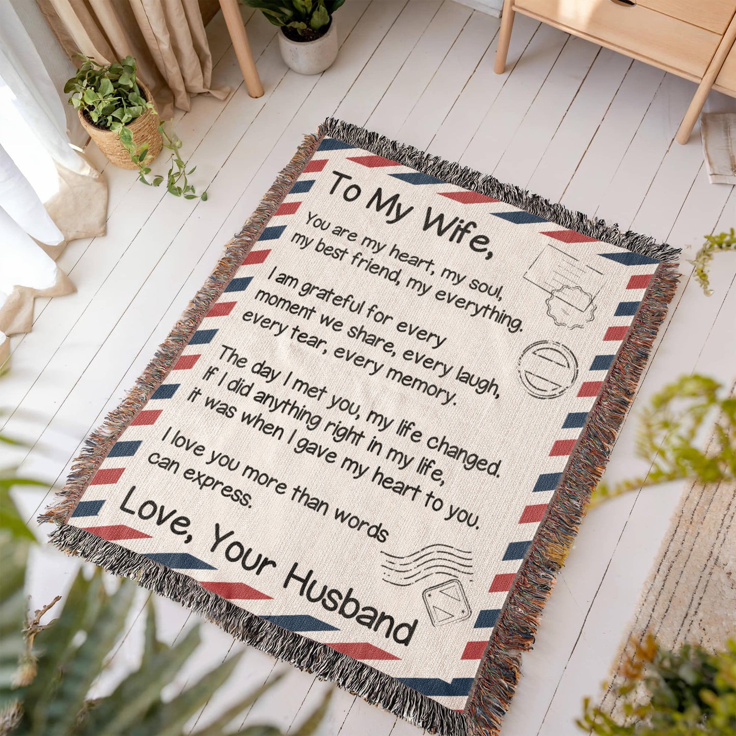 Love Letter Wife Blanket – Gift for Wife