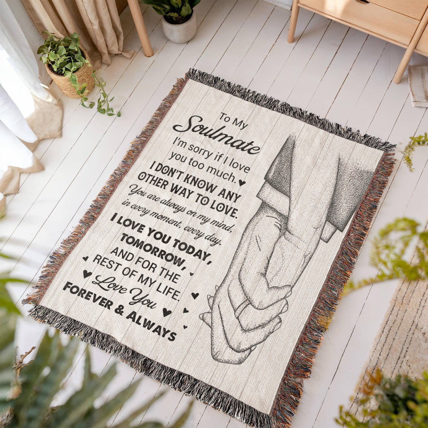 Forever & Always – Soulmate Love Gift Blanket